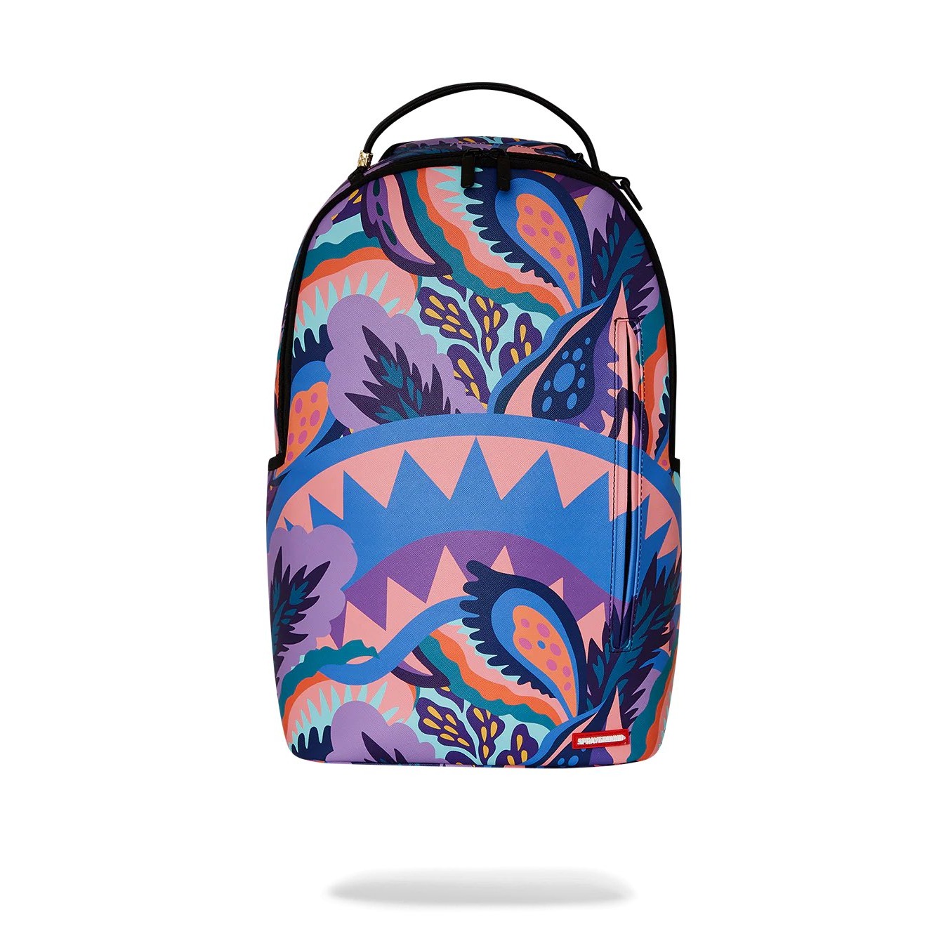 New Sprayground Trippy Floral Dlxsv Shark Backpack Psychedelic Streetwear Bag